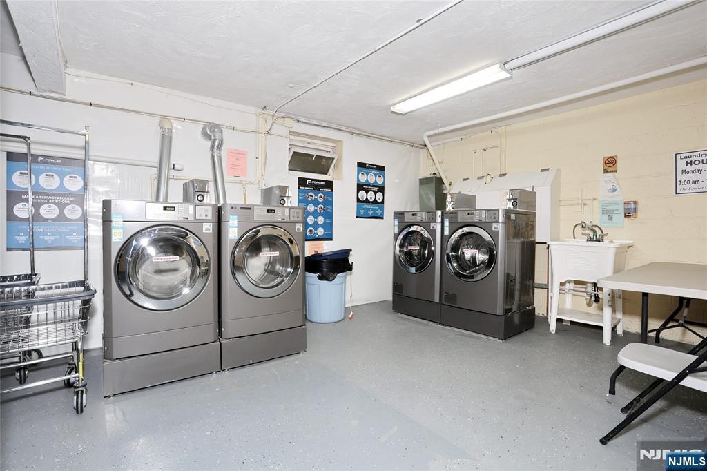 Convenient laundry room in the building-spotlessly clean