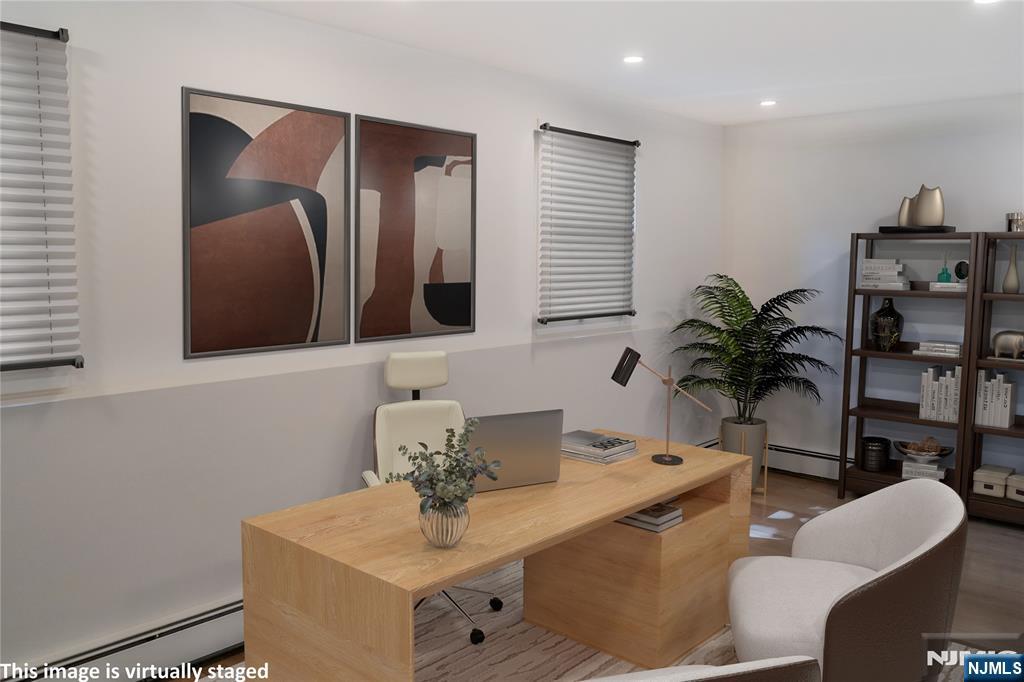 ground level office/bedroom