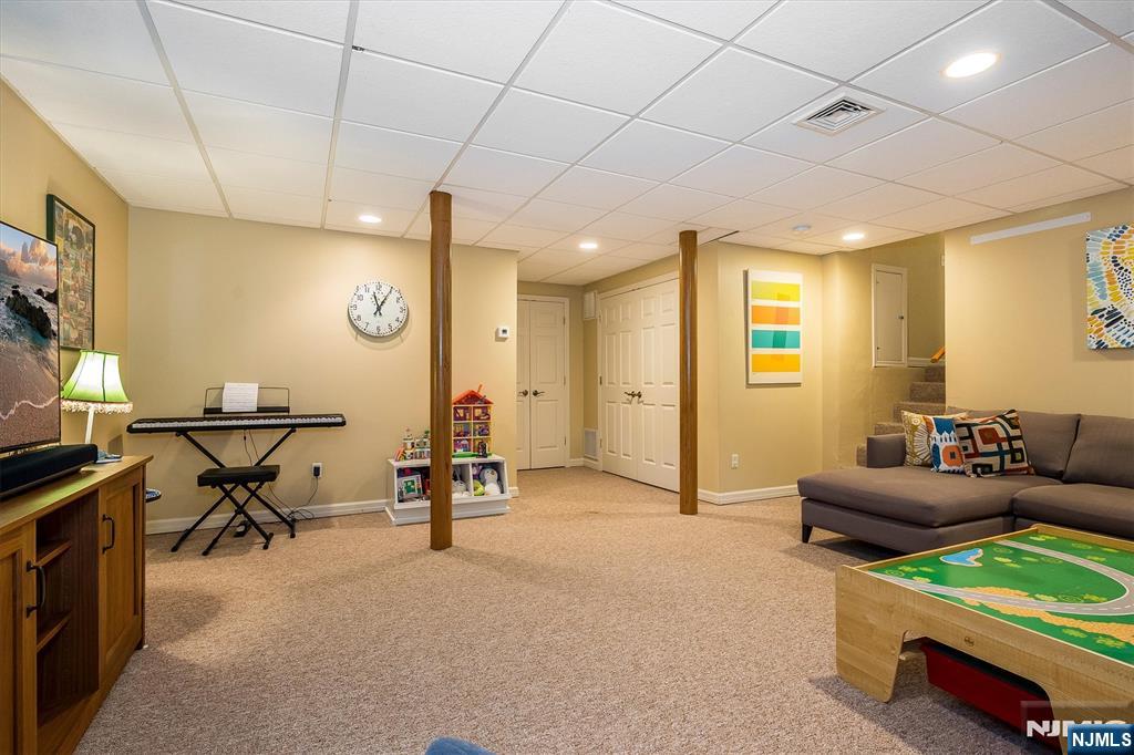 Lower level recreation room