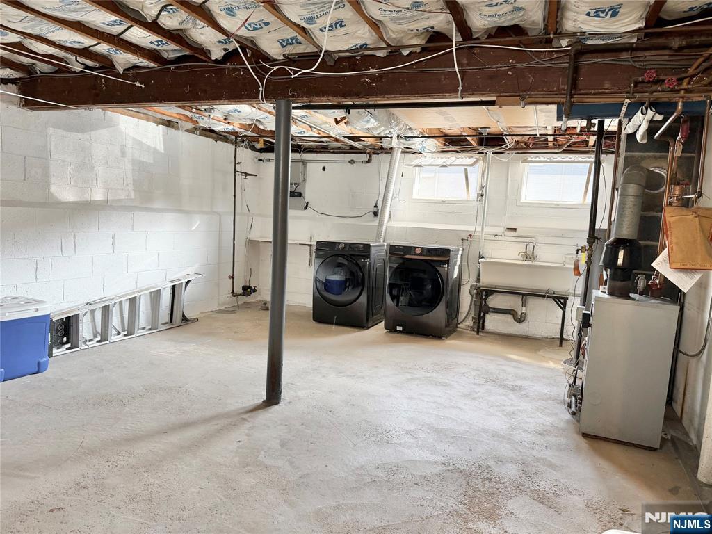 Basement laundry