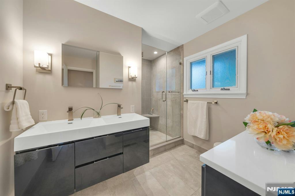 renovated bathroom with shower