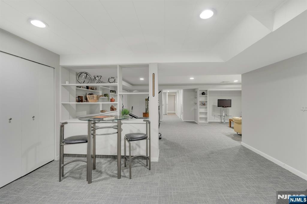 oversized, fully finished basement