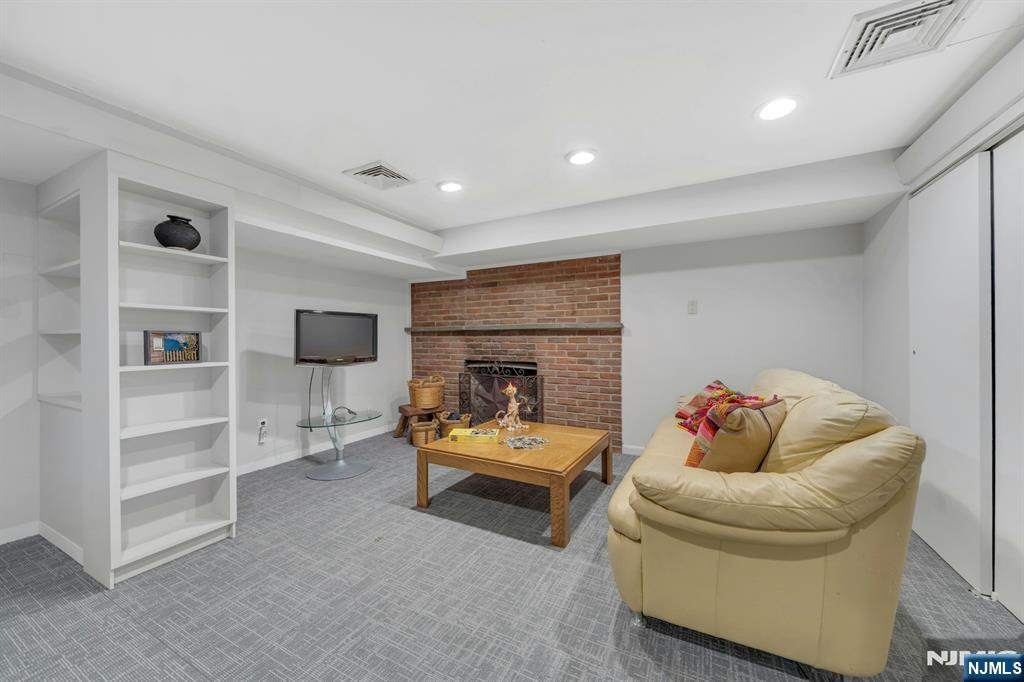 perfect for game nights with another cozy gas fireplace