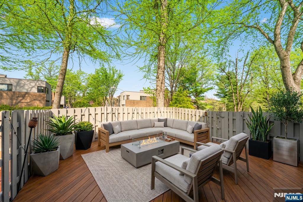 Private Fenced Patio (Virtually Staged)