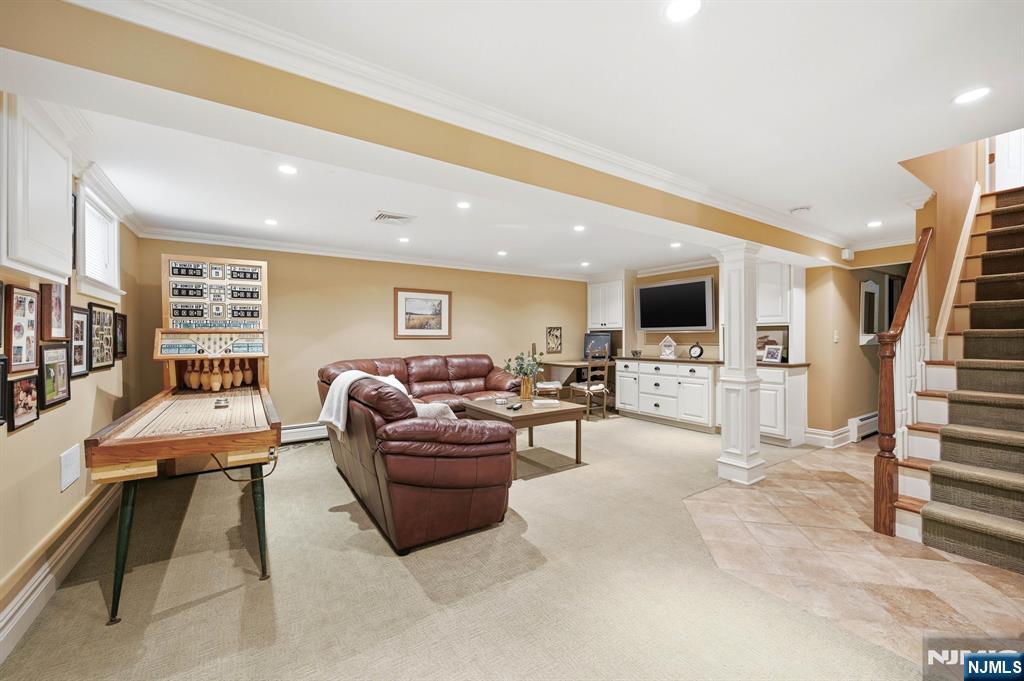 Basement rec room