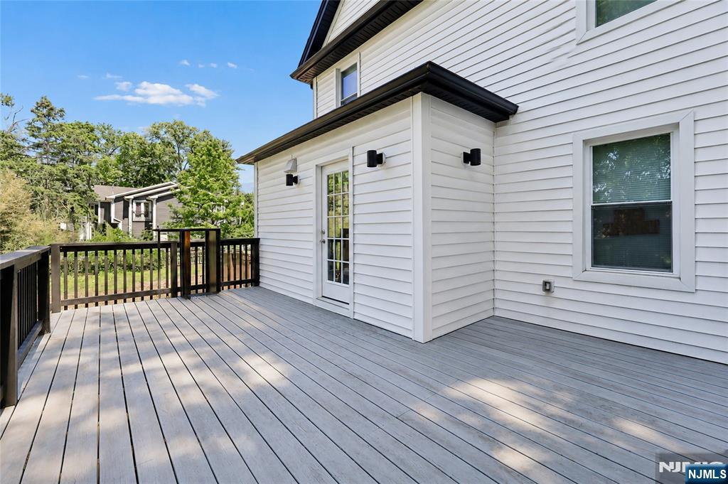 Great entertaining space overlooking the deep rear yard