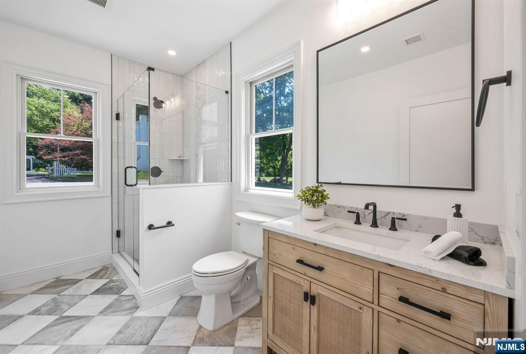 First Floor Full Bath with access to side yard