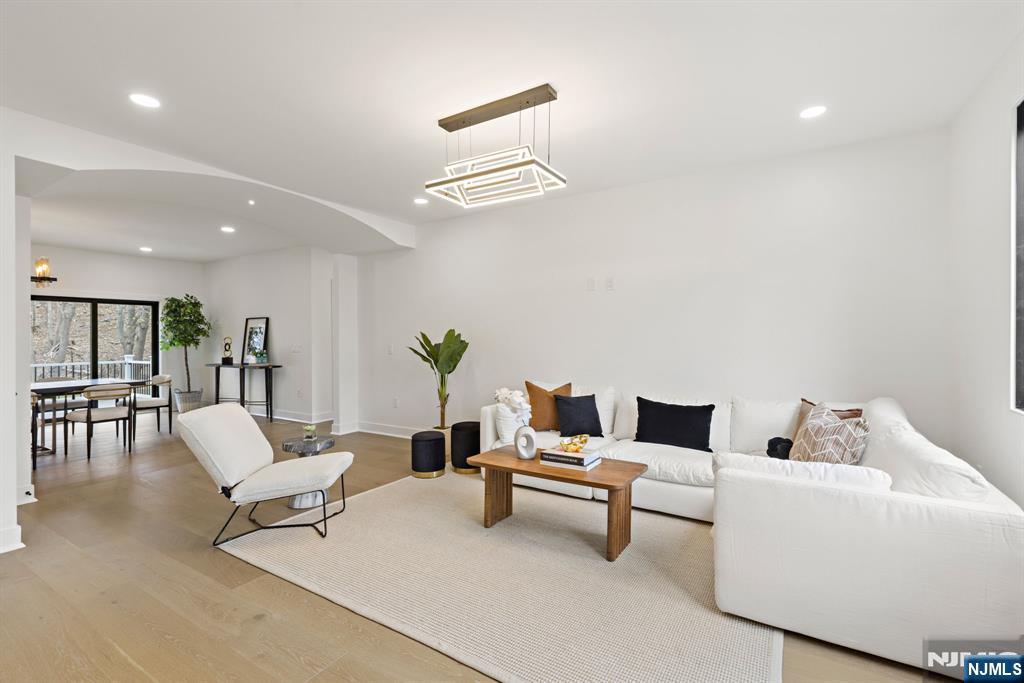 The main level offers a seamless flow between formal and casual living spaces