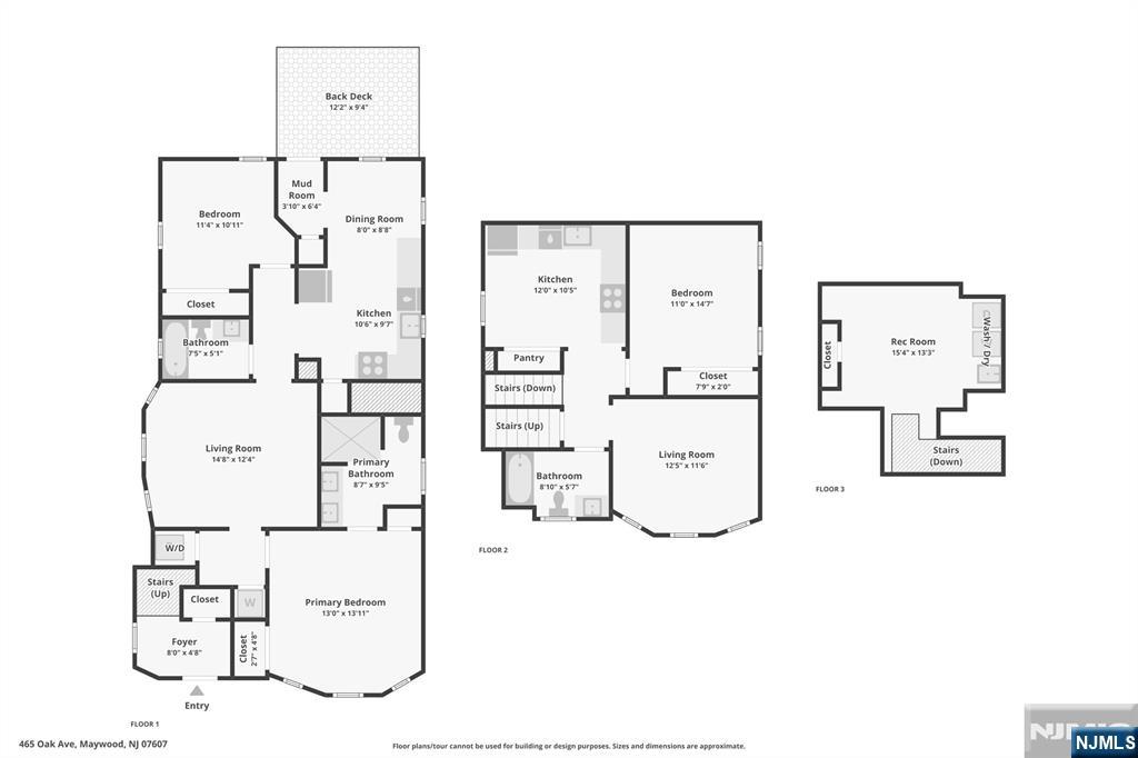 465 Oak Ave, Maywood, NJ 07607